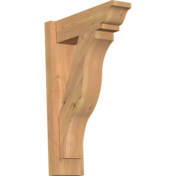 Ekena Millwork Funston Smooth Traditional Outlooker, Western Red Cedar, 5 1/2"W x 16"D x 24"H OUT06X16X24FST01SWR - main